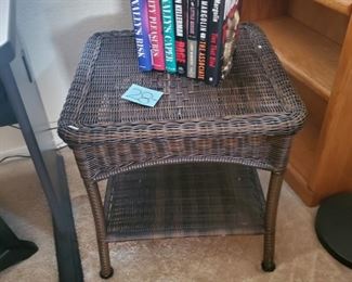 ($23) Wicker Side Table