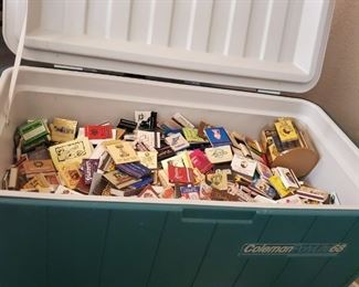 (Bidding is open -  $100 is High offer at the end of day 1) Lot of Matches in 68qt Ice Chest - Come by or text me your offer...