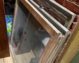 Vintage wood windows