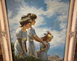 Vintage oil painting