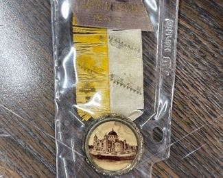Antique convention pin