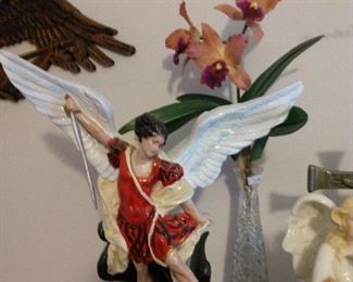 Angel with the enemies head under foot