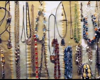 Vintage Fashion Jewelry. Brooches, Earrings, Bracelets, Necklaces and more. Trifari, Monet, Giovanni, etc. Some sterling.