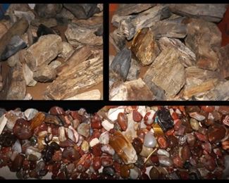 Agates and Petrified Wood.