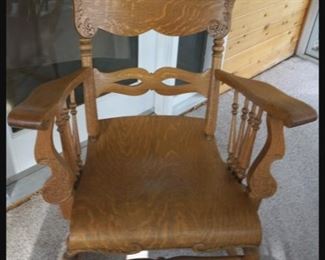 Large Oak Rocker.