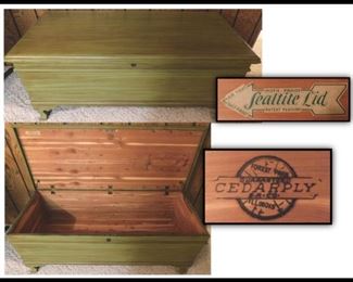 Large Cedarply Sealtite Cedar chest. 48"X 21"X 21".