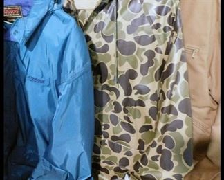 Sampling of Outdoor Jackets.