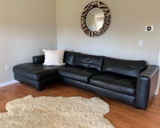 Design Within Reach Leather Sectional 