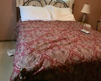 Queen Sealy Posturpedic bed - like new pillow top mattress