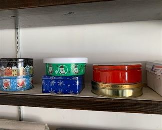 Christmas tins