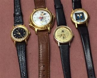 MICKEY MOUSE LORUS WATCH & 3 MORE