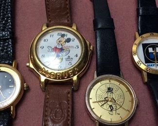 MICKEY MOUSE LORUS WATCH & 3 MORE