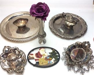 ASSORTED SILVERPLATE, REED &