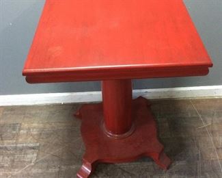 SMALL RED TABLE