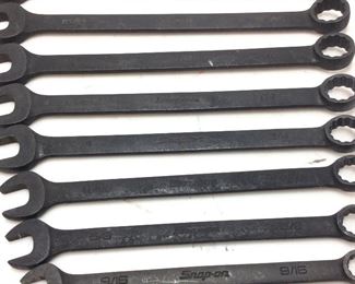 11 SNAP ON FLANK DRIVE COMBINATION WRENCHES
