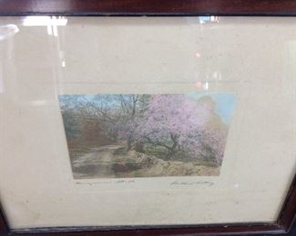 WALLACE NUTTING SIGNED PRINT,