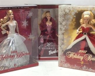 LARGE COLLECTIBLE BARBIES, IN ORIGINAL BOXES, BIRTHSTONE, VALENTINE, ANNIVERSARY, HOLIDAY AND CELEBRATION, SPECIAL EDITION