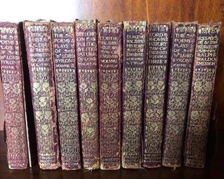 Antique Everymans Library 10 Volumes