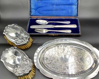Antique Silver Plate Collection