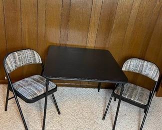Card Table and Chairs