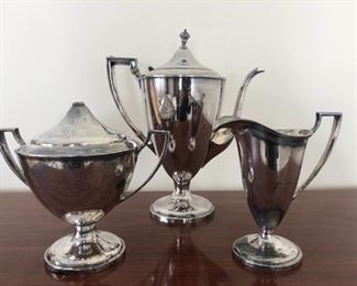 Forbes S.P Co. 1905 Coffee Pot, Creamer, and Sugar
