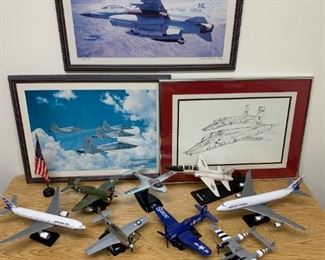Model Aircraft and Prints