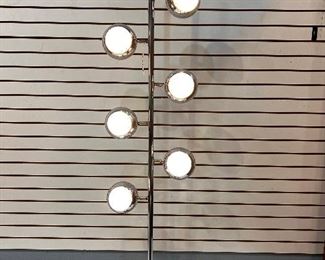 #3480 Chrome eyeball lamp 5ft 9 inches tall