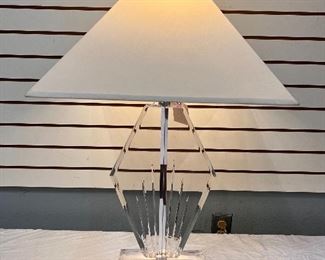 #3658 Astrolite Ritts co lucite lamp