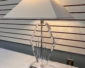 #3658 Astrolite Ritts co lucite lamp