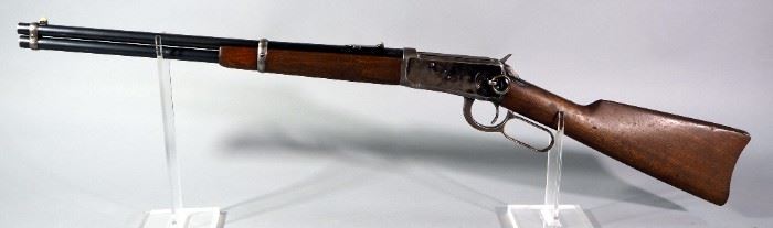 Winchester Model 1894 .30 WCF Lever Action Rifle SN# 413568, With Saddle Ring And PW Cartouche On BBL And Receiver
