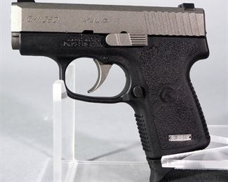Kahr Arms CW380 .380 CW Pistol SN# RL0819, With Rubber Grip Sleeve And Paperwork, In Box
