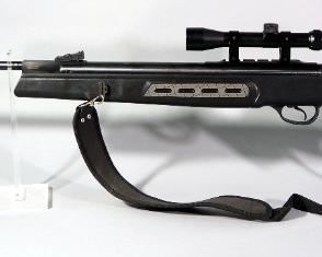 Quattro Trigger Model 125 Sniper .25 Cal Pellet Gun, With Optima 3-9x32 Scope And Nylon Sling
