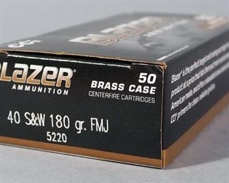 Blazer .40 S&W Ammo, Approx 50 Rds, Local Pickup Only
