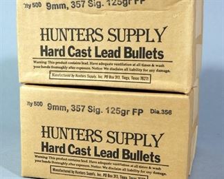Hunters Supply 9mm Hard Cast Lead Bullets, Approx 1000 Bullets
