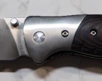 Buck Folding Knife, 4" Blade, In Hard Plastic Belt Clip Sheath, With Flint And Steel Firestarters (2)
