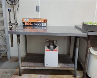 Stainless Steel Prep Table W/ Edlund Can Opener