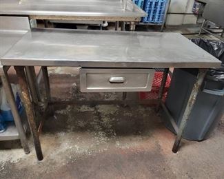 Stainless Steel Work Station with Drawer