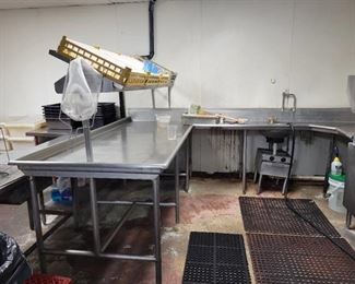 Stainless Steel Dirty Dish Pre-Spray Dish Station 