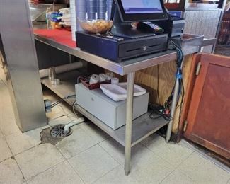 Stainless Steel Work Station - CONTENTS ARE NOT INCLUDED