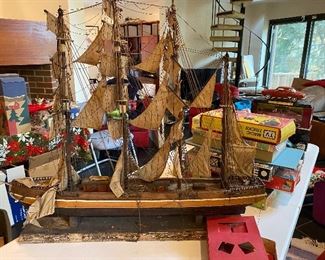 Large sailing ship model