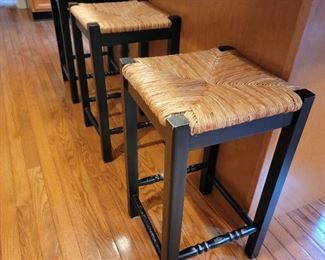 Counter stools - 3 available. 23" high x 13.5" square