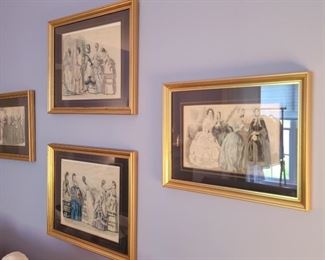 2 small: 11" x 14", 2 larger: 13" x 16"