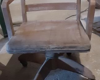 Vintage office chair on rollers