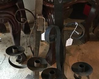 Mid Century wrought iron sconces