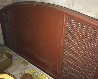 Metal bed with headboard and footboard