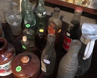 Vintage glass bottles