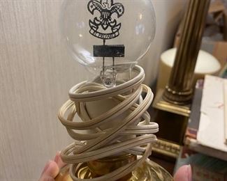 Vintage Aerolux Boy Scouts Lightbulb | Lamp x2