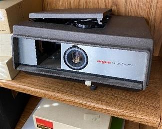 Vintage Slides + Argus Slide Projector
