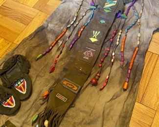 Camp Fire Girls Uniform with Beaded Accessories