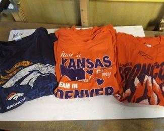 Broncos T-Shirts, Size 3X